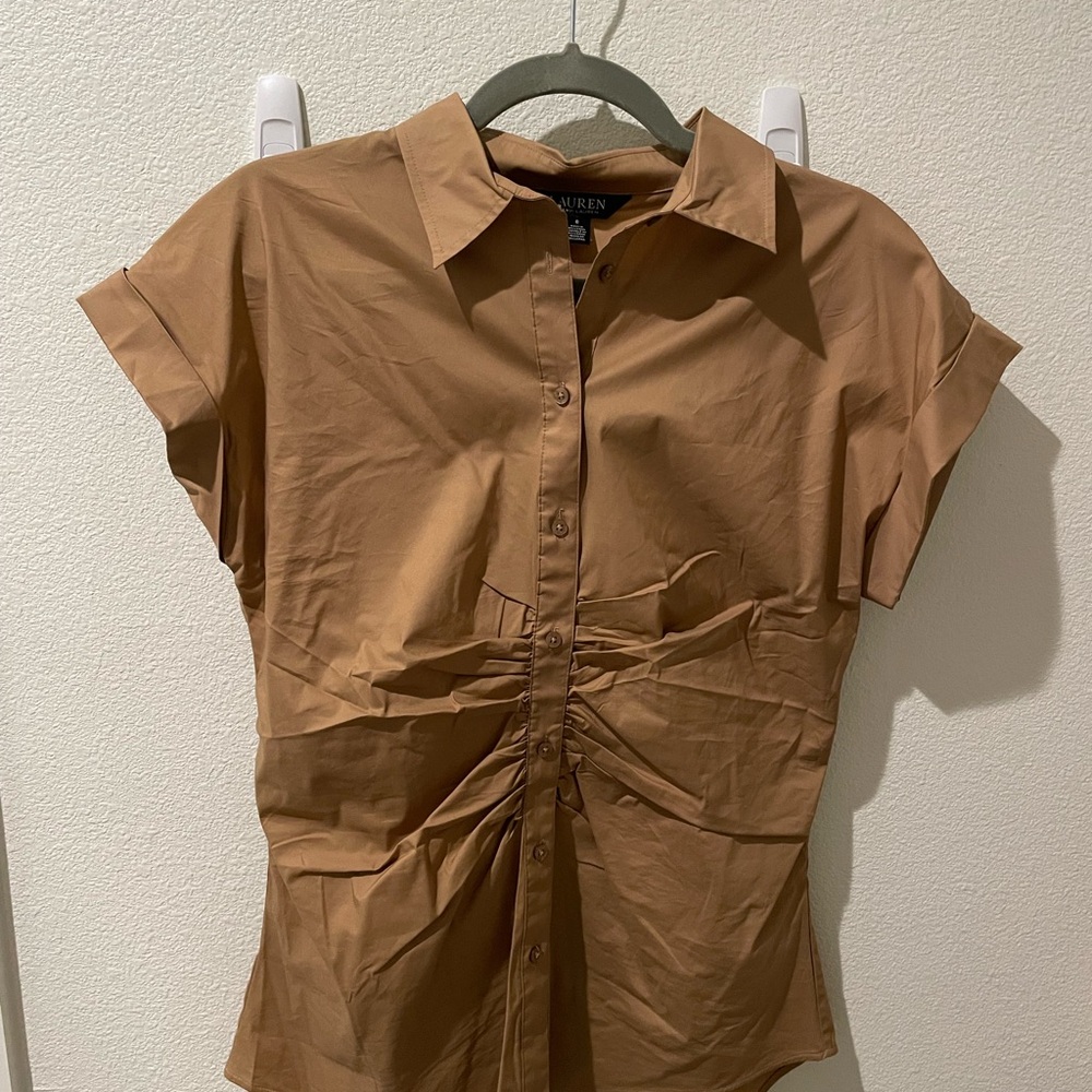 Ralph Lauren Brown Button-Down Shirt